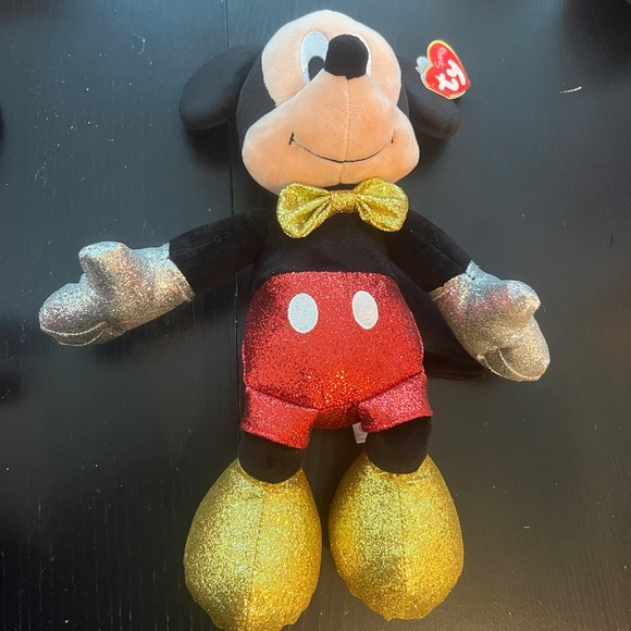TY Beanie Babies Sparkle Disney Mickey and Minnie Mouse 8" - Picture 3 of 6